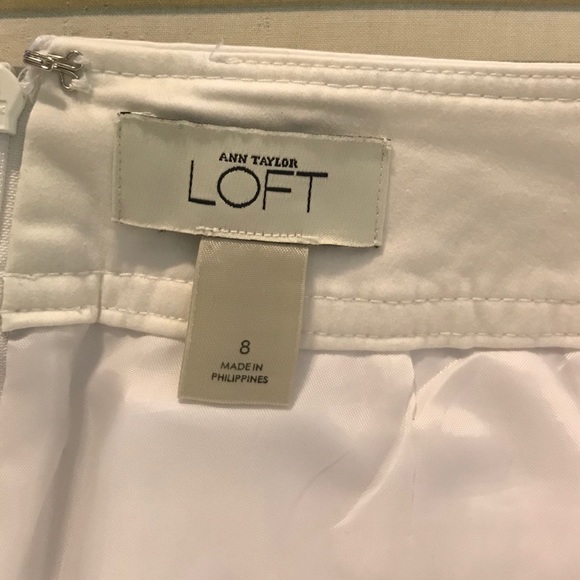 White Ann Taylor Loft pencil skirt - Picture 2 of 3